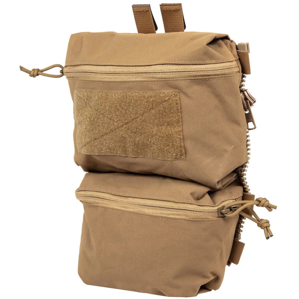 Panel tylny Wosport PC Back Panel Double Bag do kamizelki taktycznej V5 - Coyote Brown