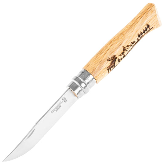 Nóż składany Opinel No.8 Animalia - Moose