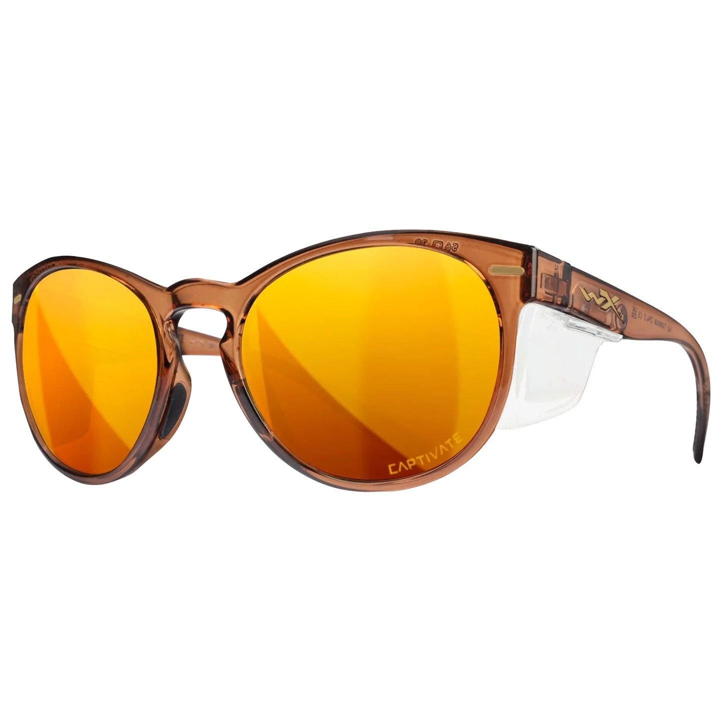 Okulary damskie Wiley X Covert - Captivate Polarized Bronze Mirror/Crystal Rootbeer