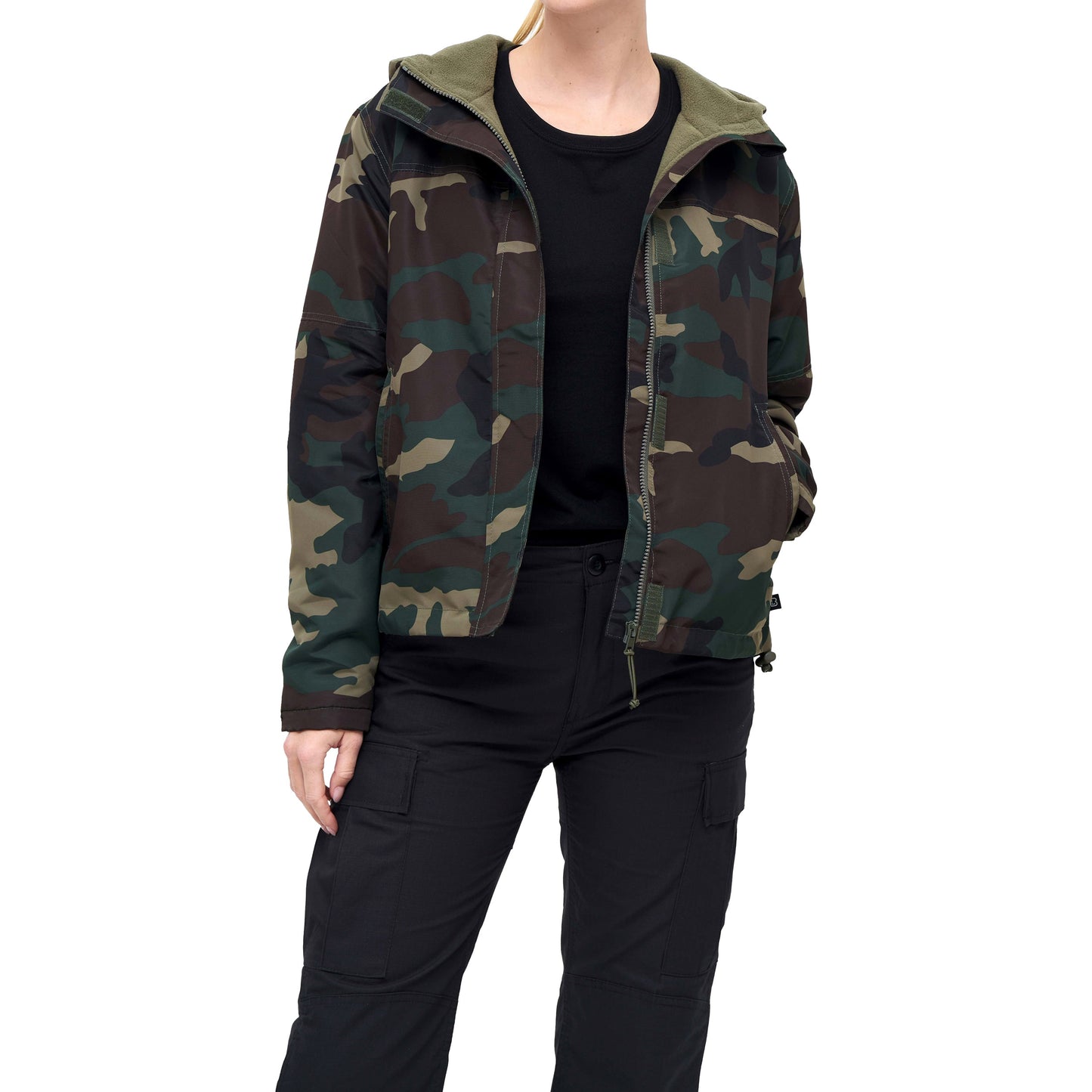 Kurtka damska Brandit Windbreaker Frontzip - Woodland