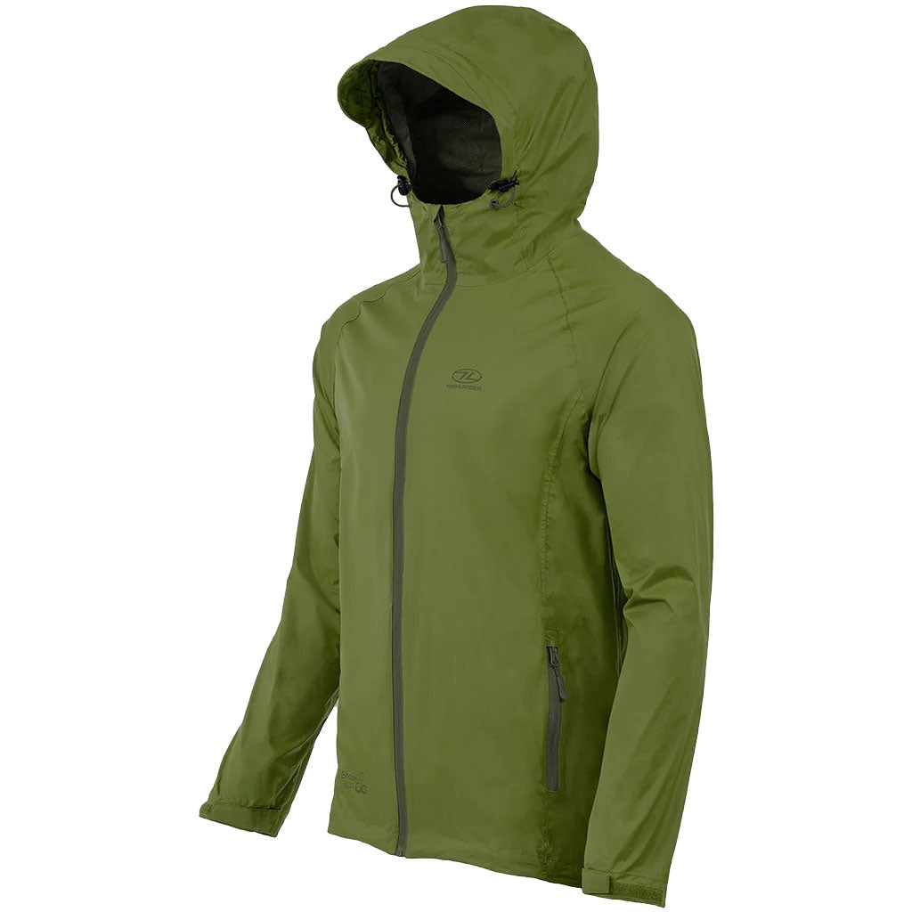 Kurtka Highlander Outdoor Stow & Go Pack Away - Olive