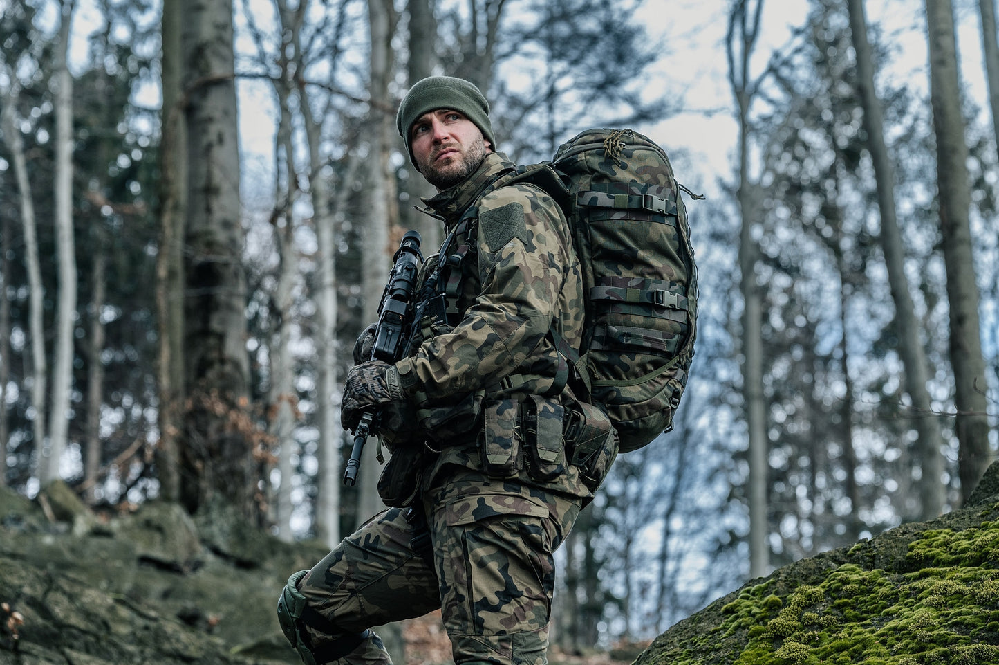 Ładownica Helikon Smoke Grenade Pouch - wz.93 Pantera PL Woodland