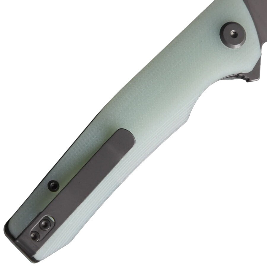 Nóż składany Bestech Knives Slyther - Grey Titanized, Transparent G10