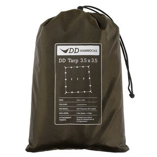 Płachta biwakowa DD Hammocks Tarp 3,5 x 3,5 - Coyote Brown