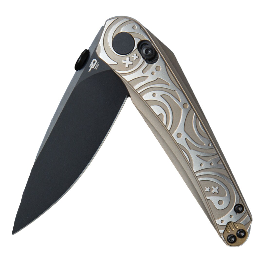 Nóż składany Bestech Knives Mothus - Black PVD/Bronze Titanium