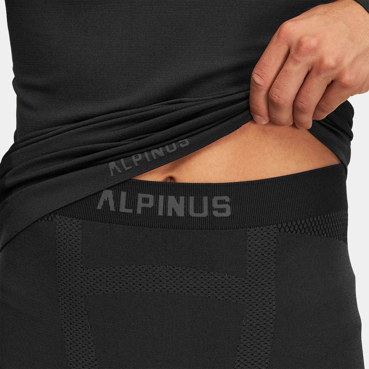Bielizna termoaktywna Alpinus Moelv Set - Czarna