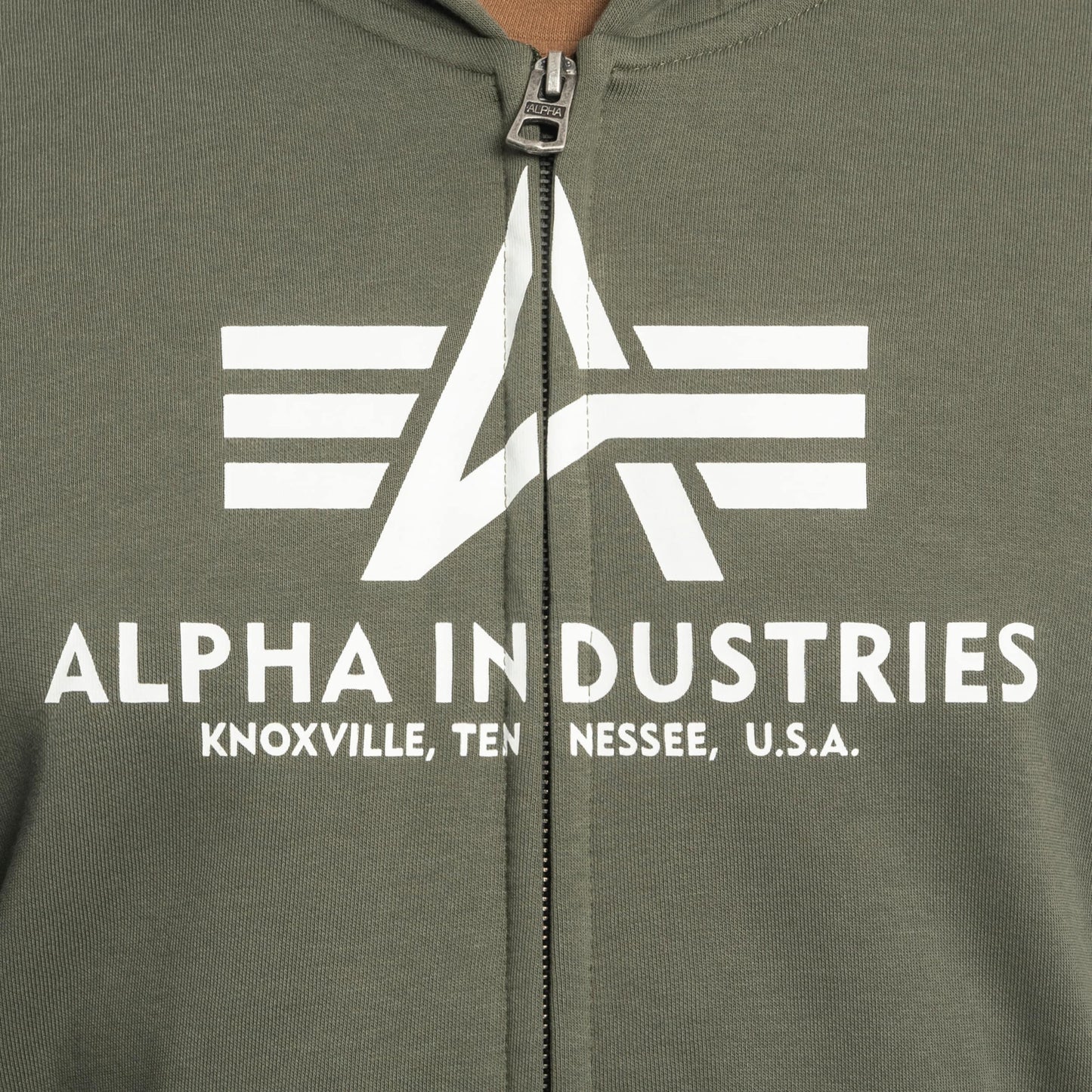 Bluza Alpha Industries Basic Zip Hoody - Dark Olive