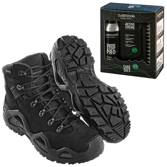 Buty Z-6N GTX C Black + Care Set Lowa do czyszczenia obuwia - zestaw