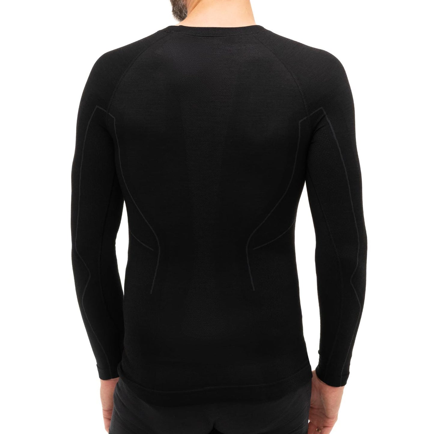 Koszulka termoaktywna Brubeck Active Wool - Czarna