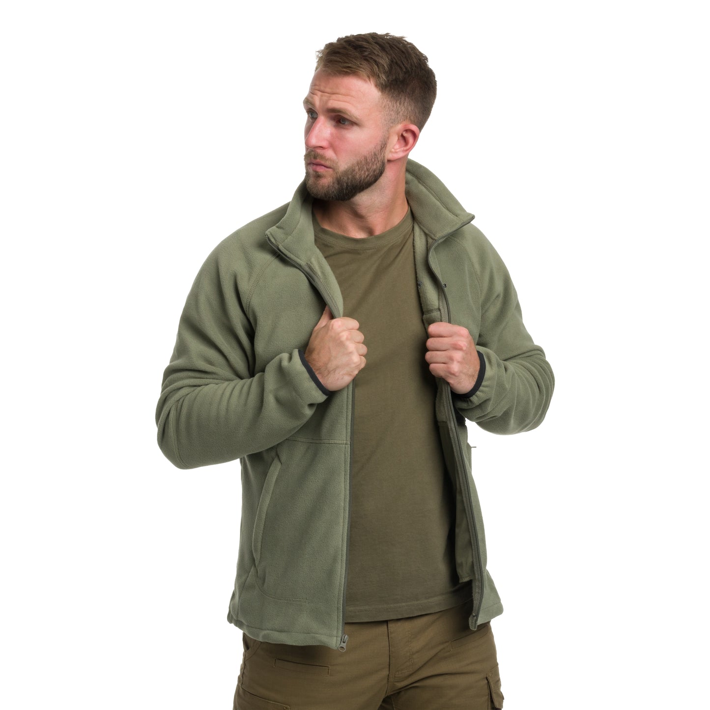 Polar Columbia Rapid Expedition II Full Zip Fleece - Stone Green/Shark
