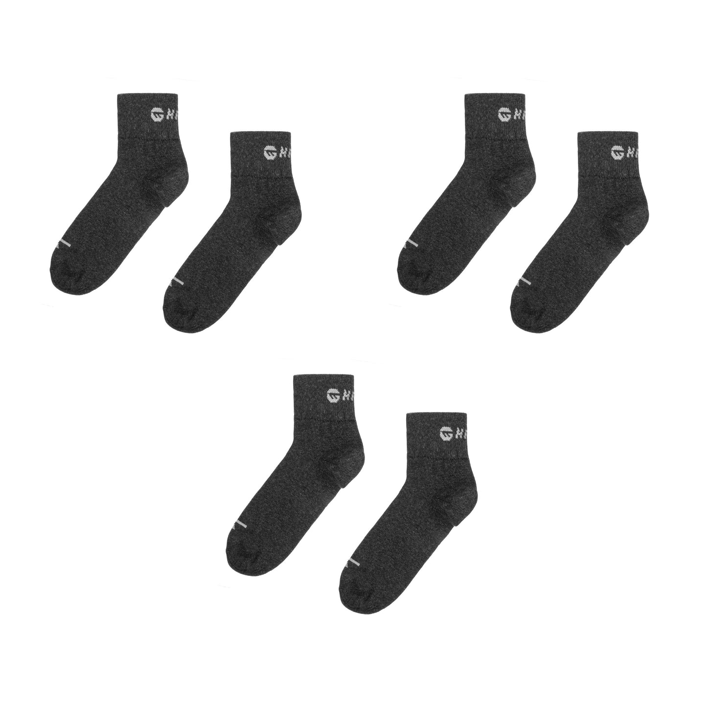 Skarpety Hi-Tec Chire Pack - Dark Grey Melange - 3 pary