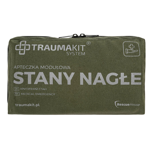 Apteczka modułowa AedMax Trauma Kit S Zielona - Stany Nagłe