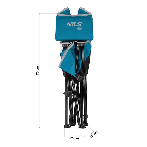 Krzesło plażowe Nils Camp NC3306 - Blue/Black