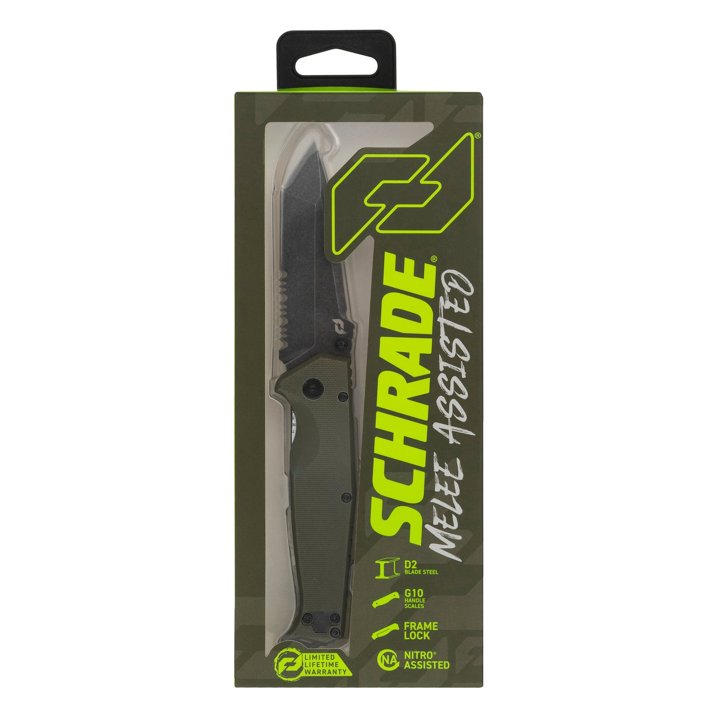 Nóż składany Schrade Beta Class Melee - OD Green