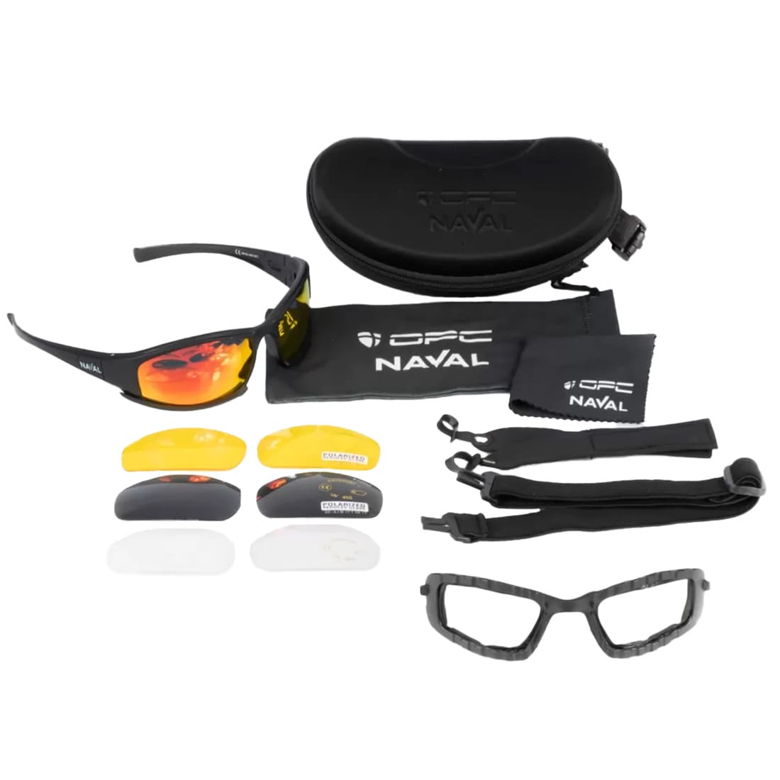Okulary outdoorowe OPC Outdoor Extreme Naval Set - Matt Black
