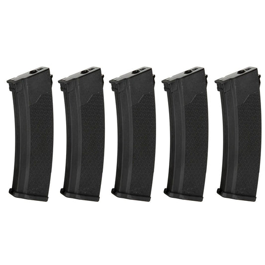 Zestaw 5 magazynków ASG Specna Arms Mid-cap S-Mag do serii J - Black