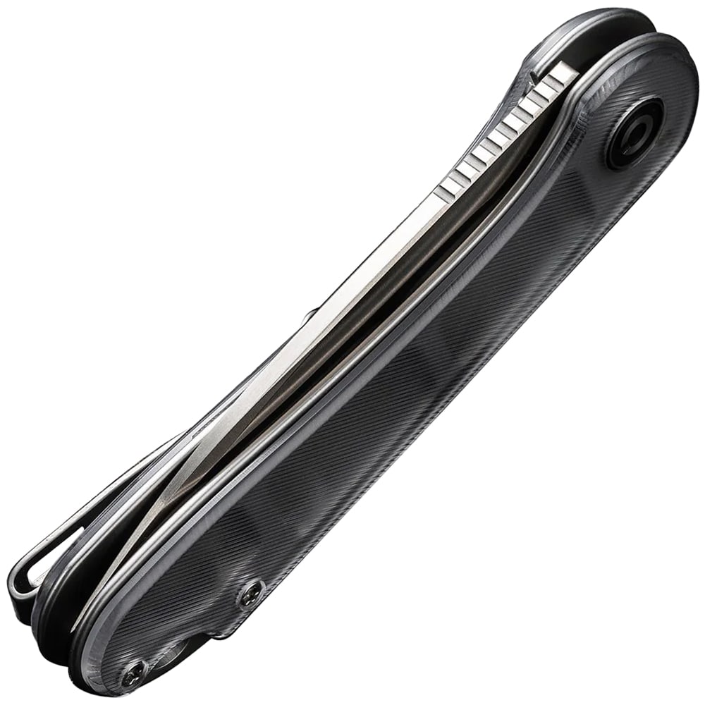 Nóż składany Civivi D2 Elementum Flipper C907A-7 - Satin/Polished Clear Lexan