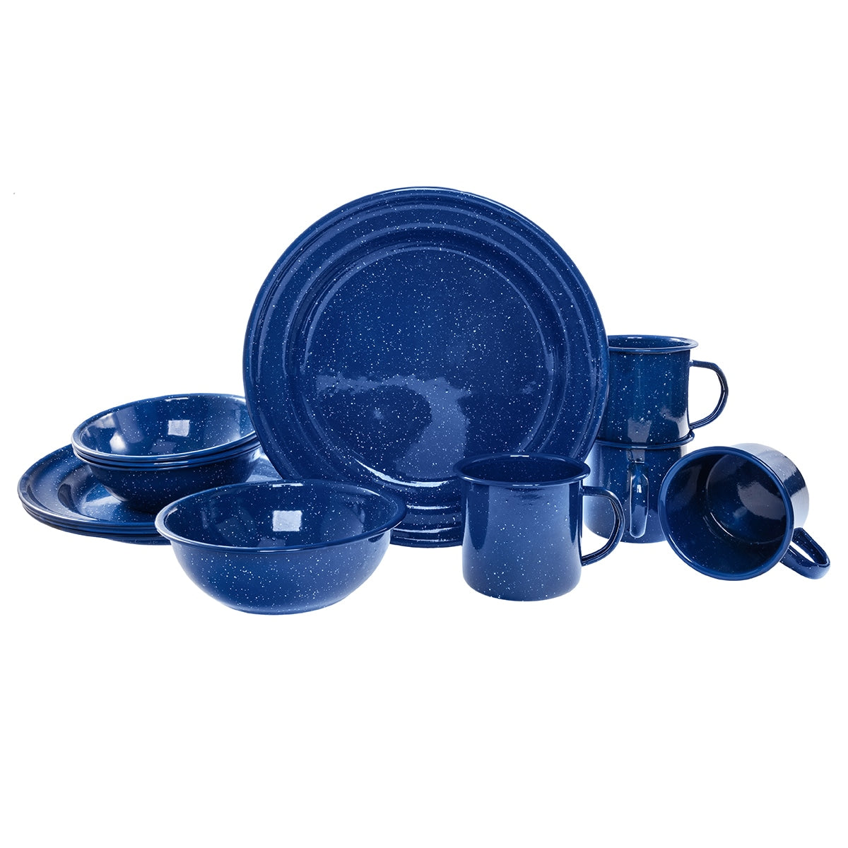Zestaw naczyń turystycznych Mil-Tec Western Blue 12 szt.
