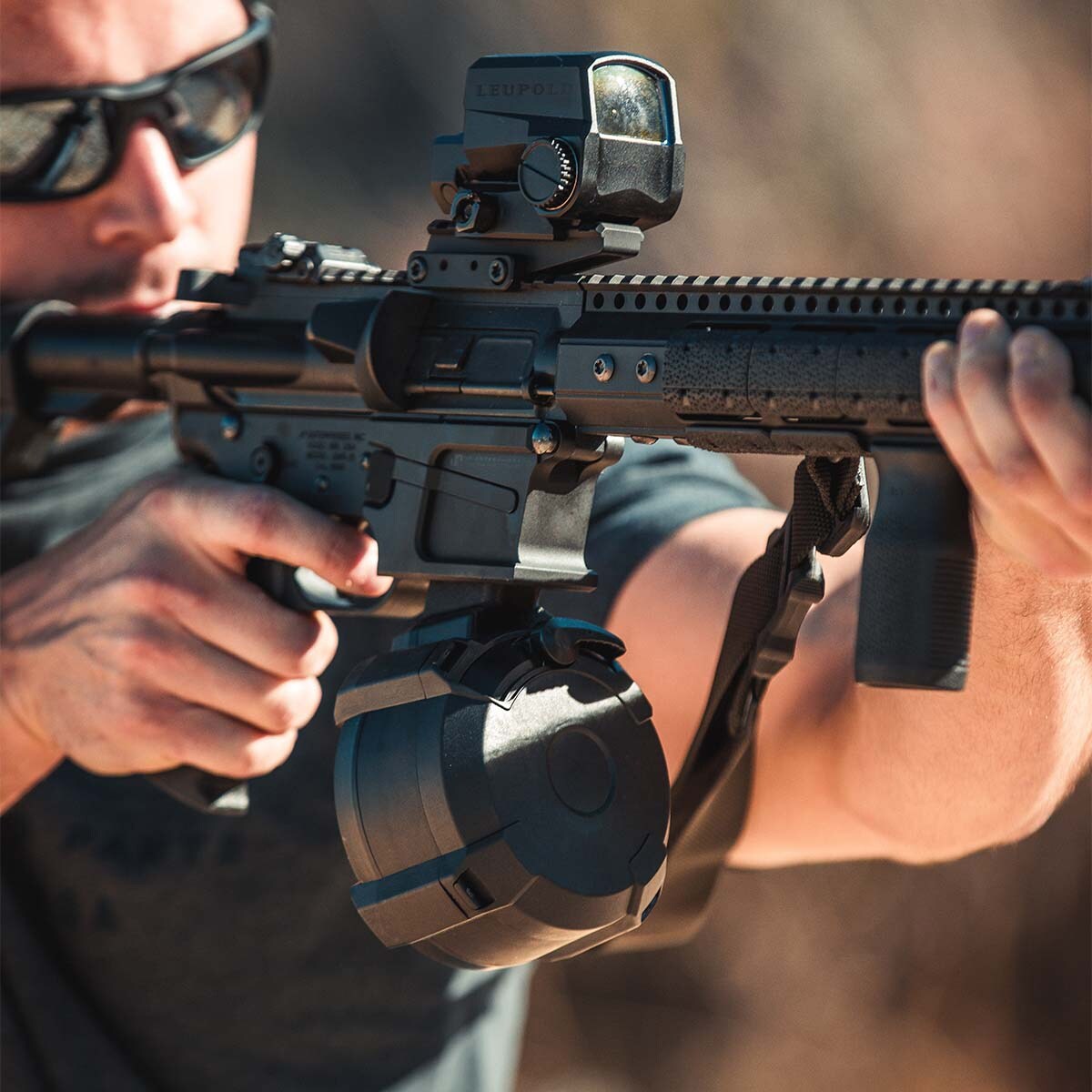 Magazynek 50 nabojowy Magpul PMAG D-50 GL9 kal. 9 x 19 mm Para do karabinków PCC - Black