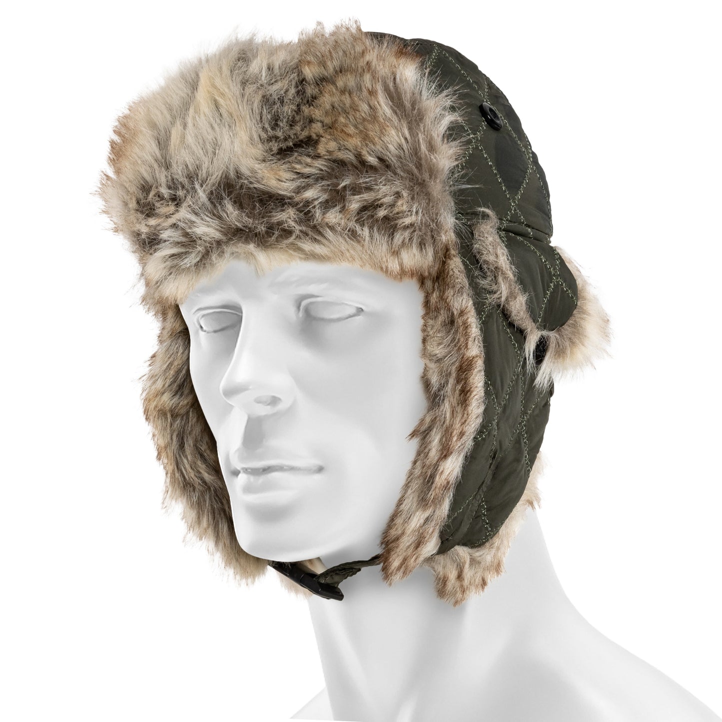 Czapka Mil-Tec Winter Faux-Fur - Olive