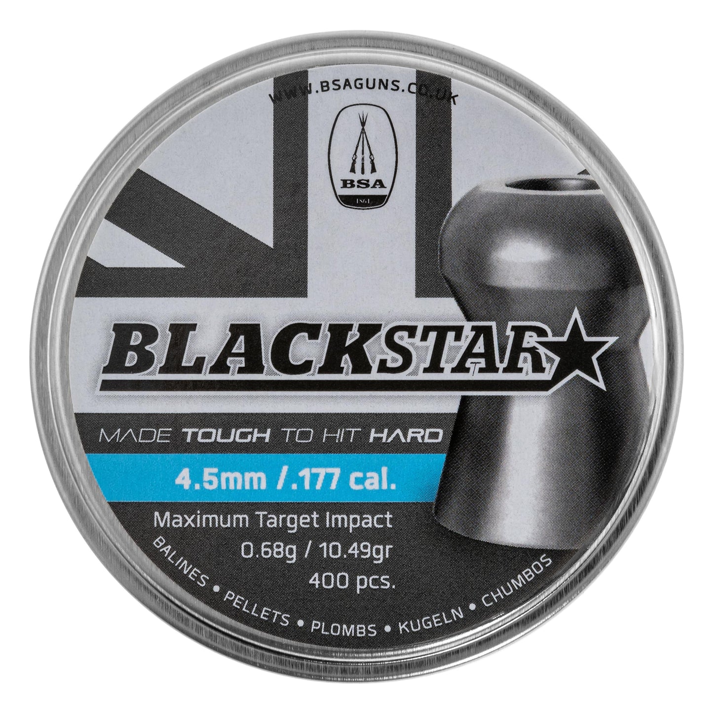 Śrut BSA Blackstar 4,5 mm - 400 szt.