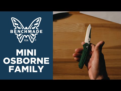 Nóż składany Benchmade Mini Osborne CPM-S30V - Green Aluminium