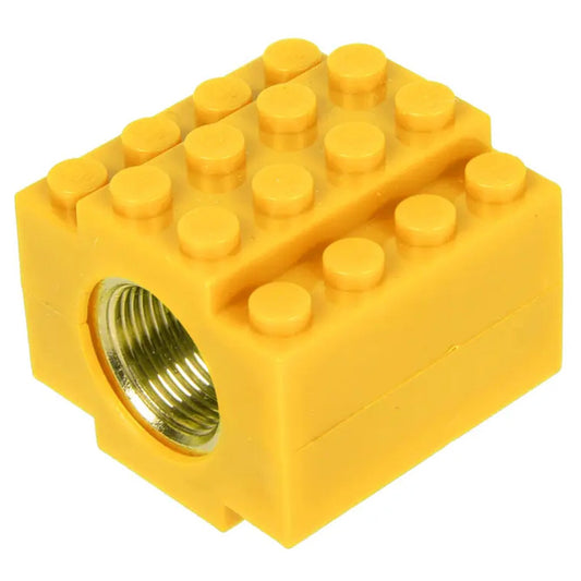 Nakrętka na gwint F-Factory 14 mm CCW klocki - Yellow