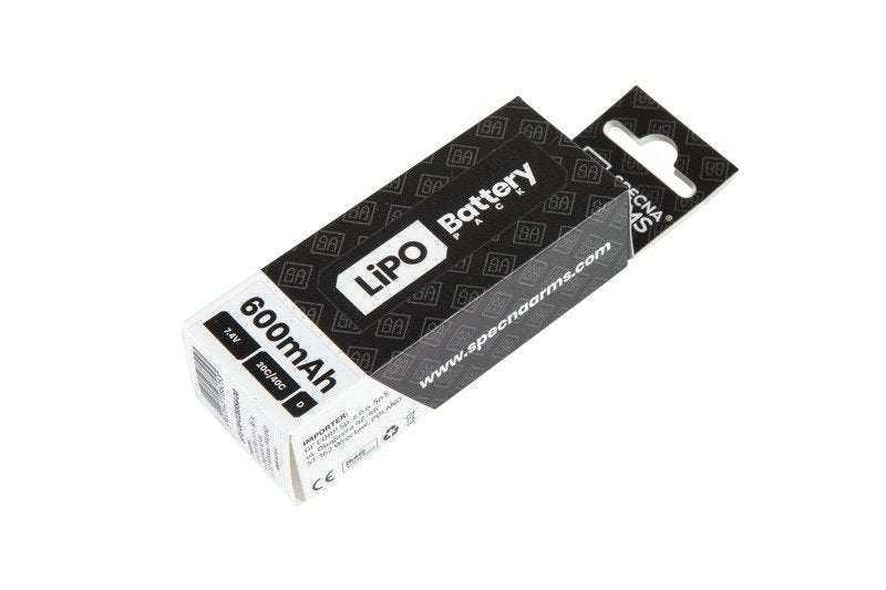 Akumulator ASG Specna Arms LiPo 7,4V 600mAh 20/40C deans - PDW