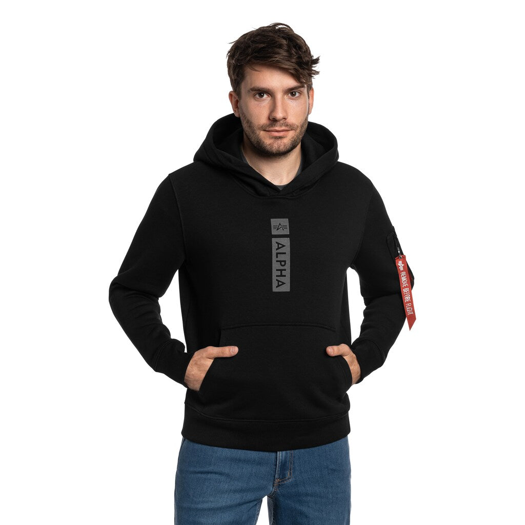 Bluza Alpha Industries Alpha Puff Print Hoodie - Black