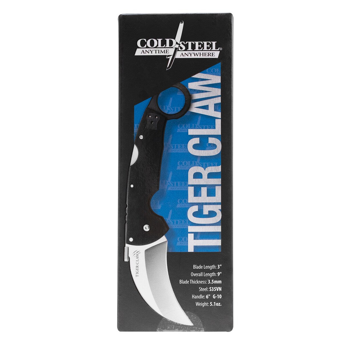Nóż składany Cold Steel Tiger Claw Plain S35VN