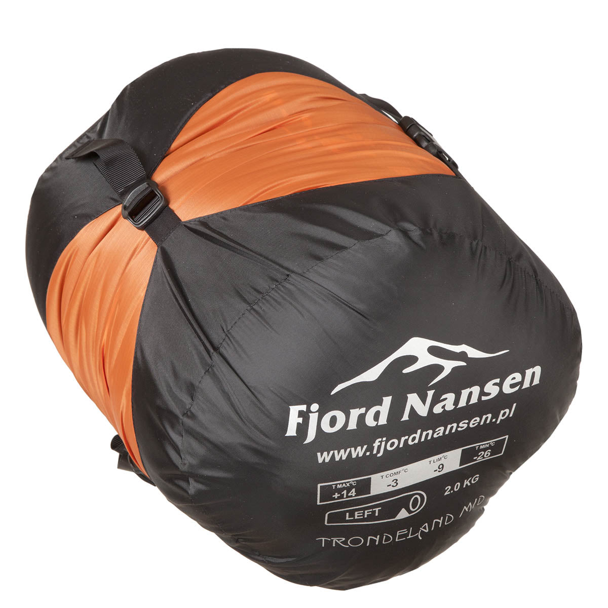 Śpiwór Fjord Nansen Trondeland MID Carnelian 2000 g - prawy