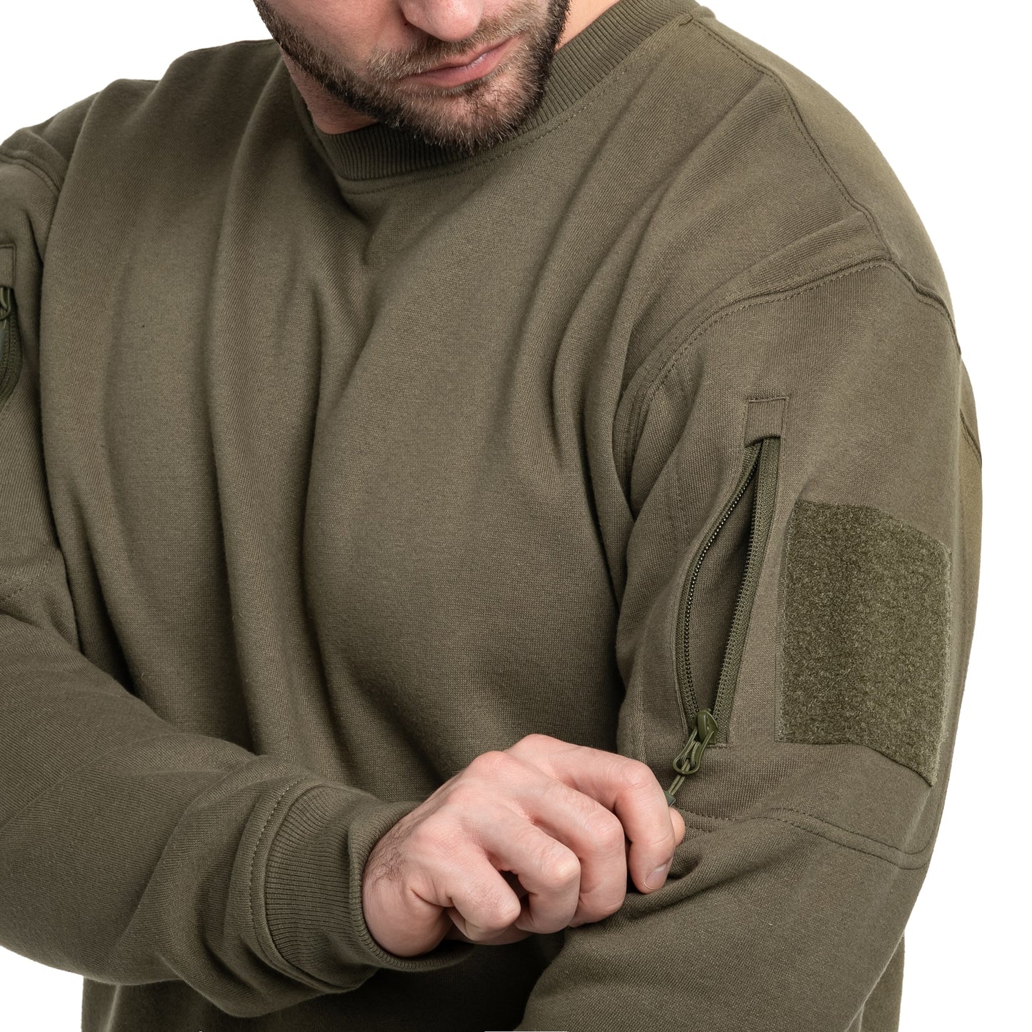 Bluza Mil-Tec Tactical Sweatshirt Round Neck - Ranger Green
