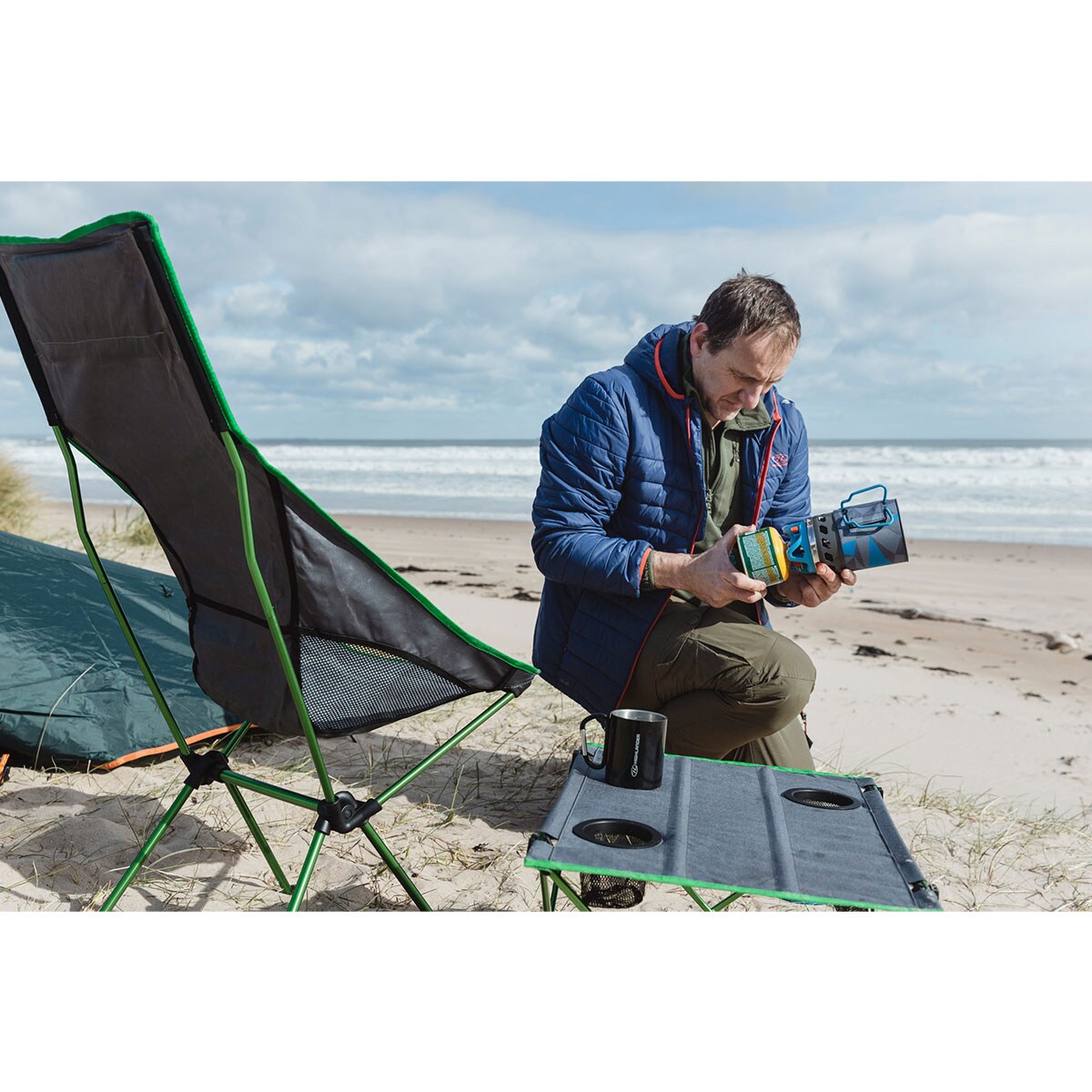 Stolik turystyczny Highlander Outdoor Ayr - Green/Grey