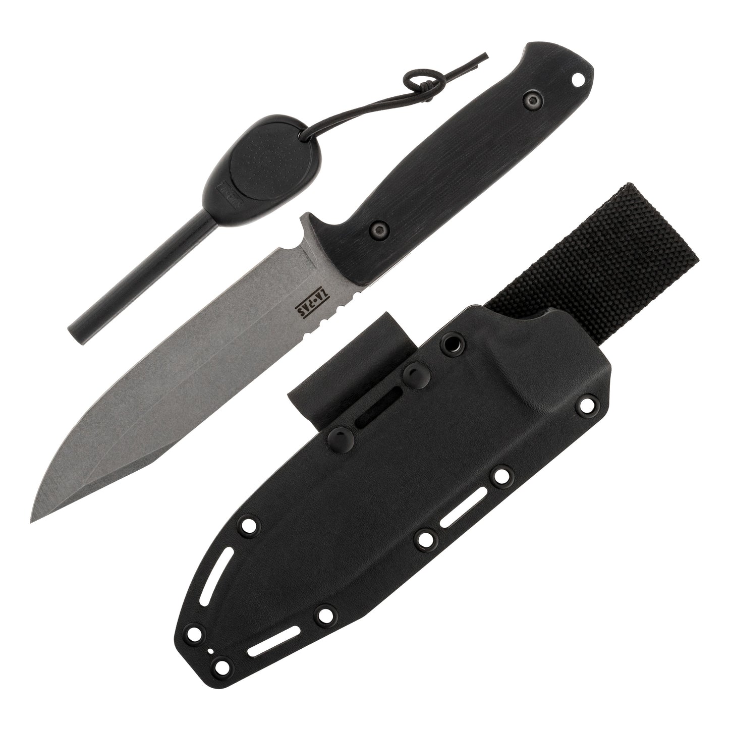 Nóż Za-Pas WZ.25 Grom Plus Kydex Stonewashed - Black