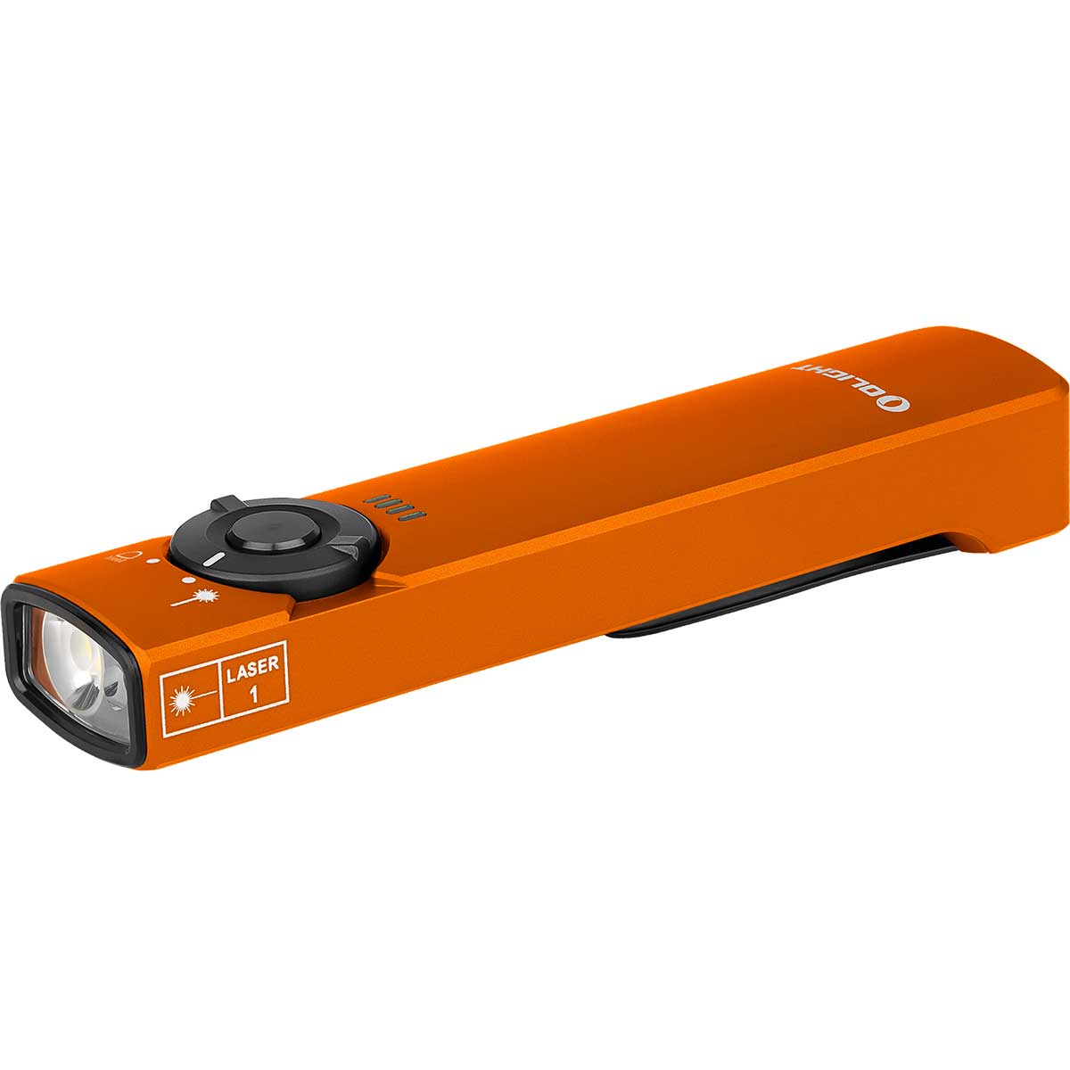 Latarka ze wskaźnikiem laserowym Olight Arkfeld Cool White Orange - 1000 lumenów