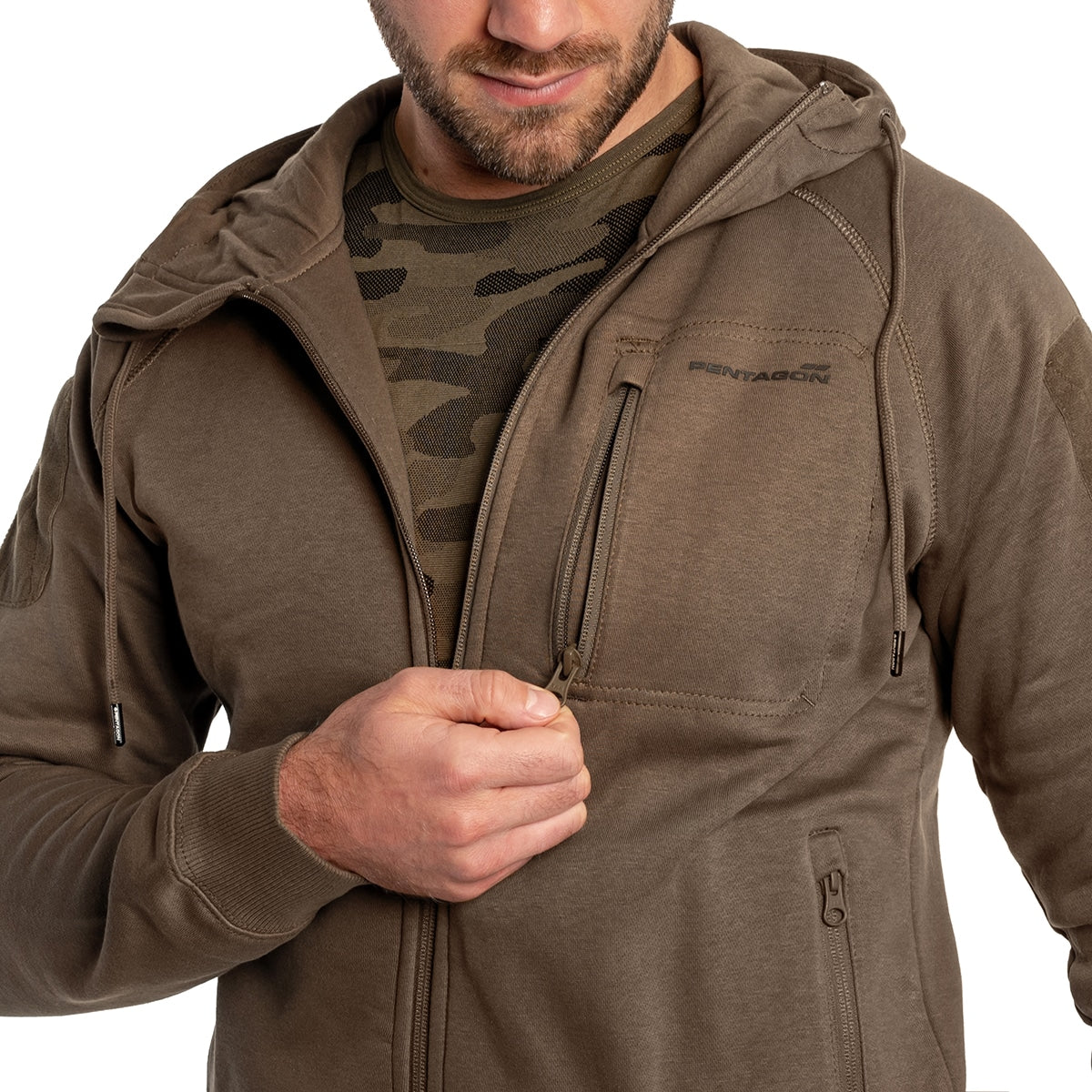 Bluza Pentagon Leonidas 2.0 Tactical Hoodie - Terra Brown