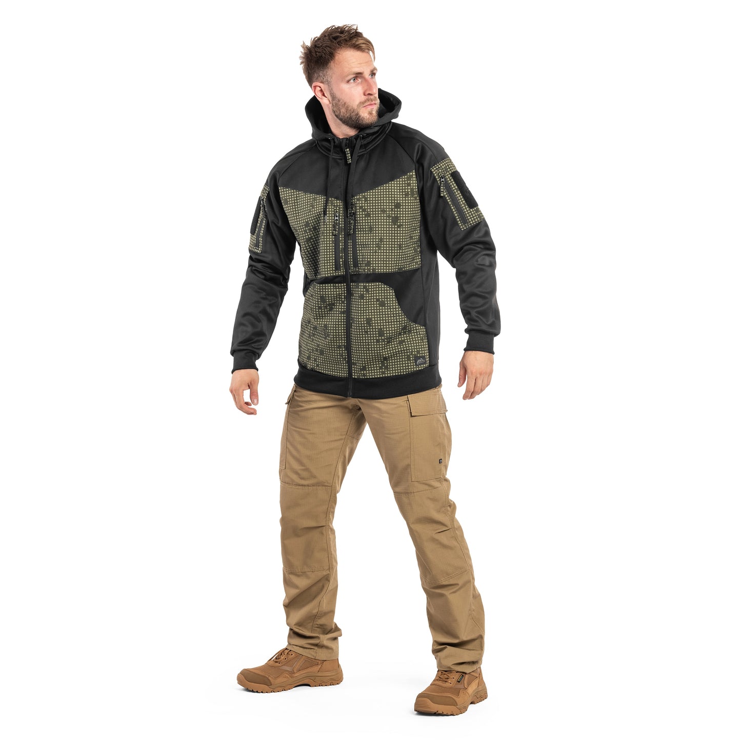 Bluza Helikon Rogue Hoodie - Black/Desert Night Camo