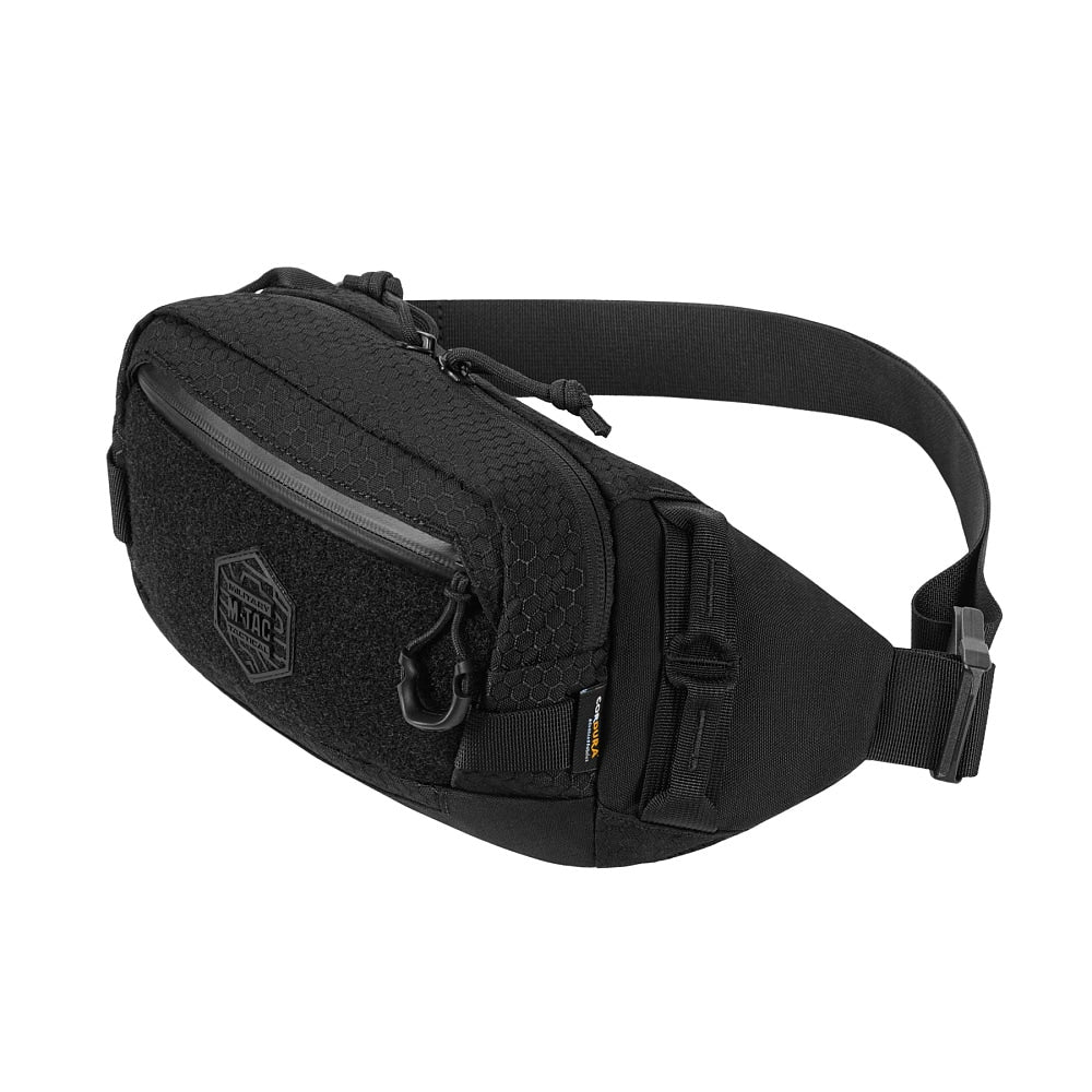 Nerka M-Tac Tactical Waist Bag Hex - Black