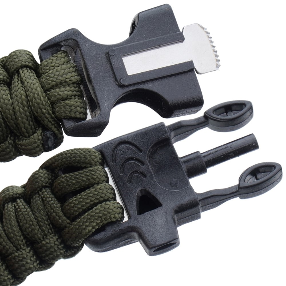 Bransoletka Paracord 101 Inc. Compass 9" - Green