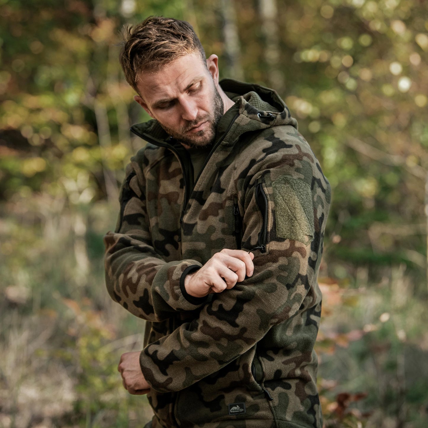 Polar Helikon Patriot MK2 Hybrid Fleece - wz.93 Pantera PL Woodland