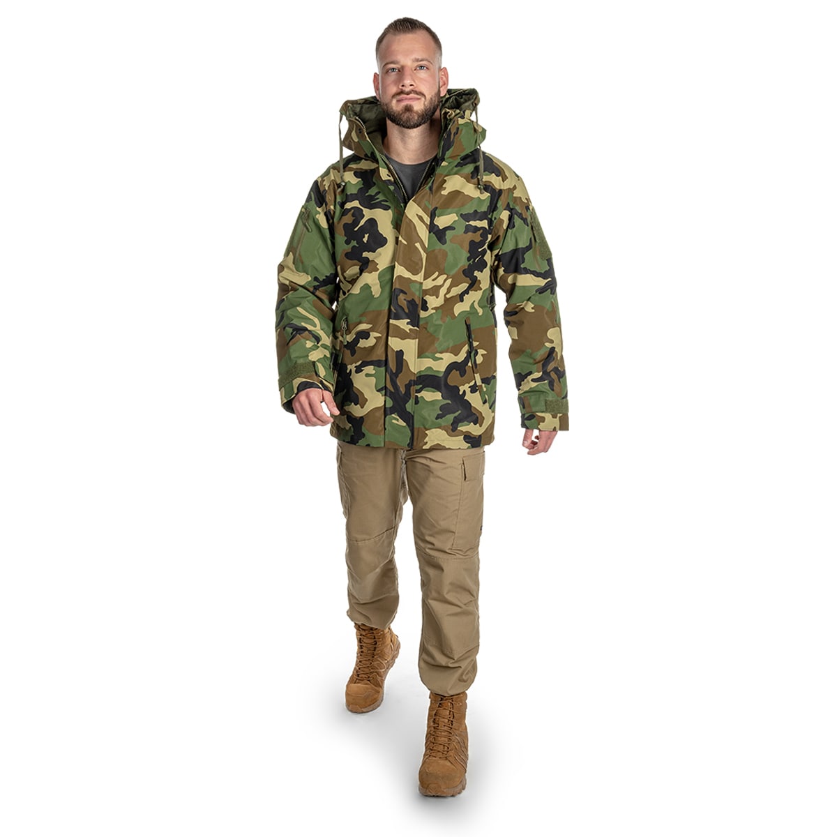 Kurtka Mil-Tec ECWCS Wet Weather Gen.II z podpinką Woodland