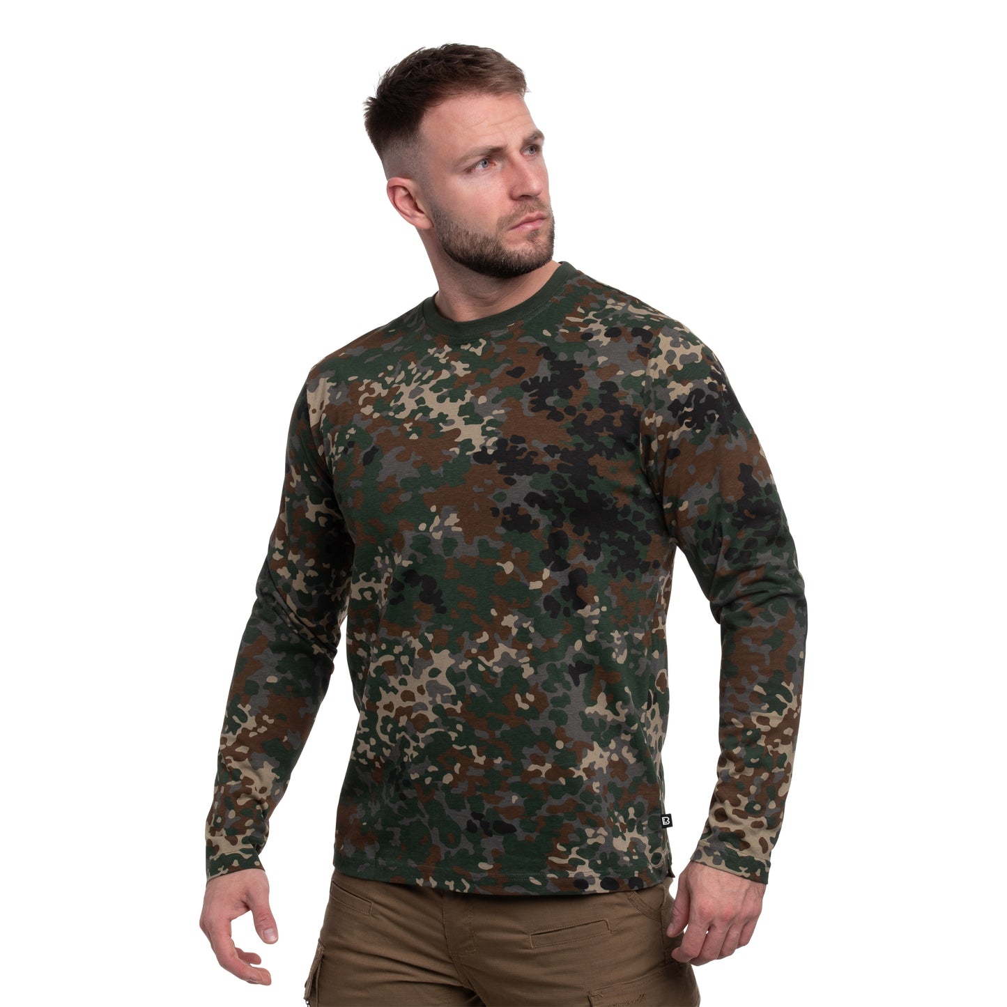 Koszulka Brandit Premium Long Sleeve Shirt - Flecktarn