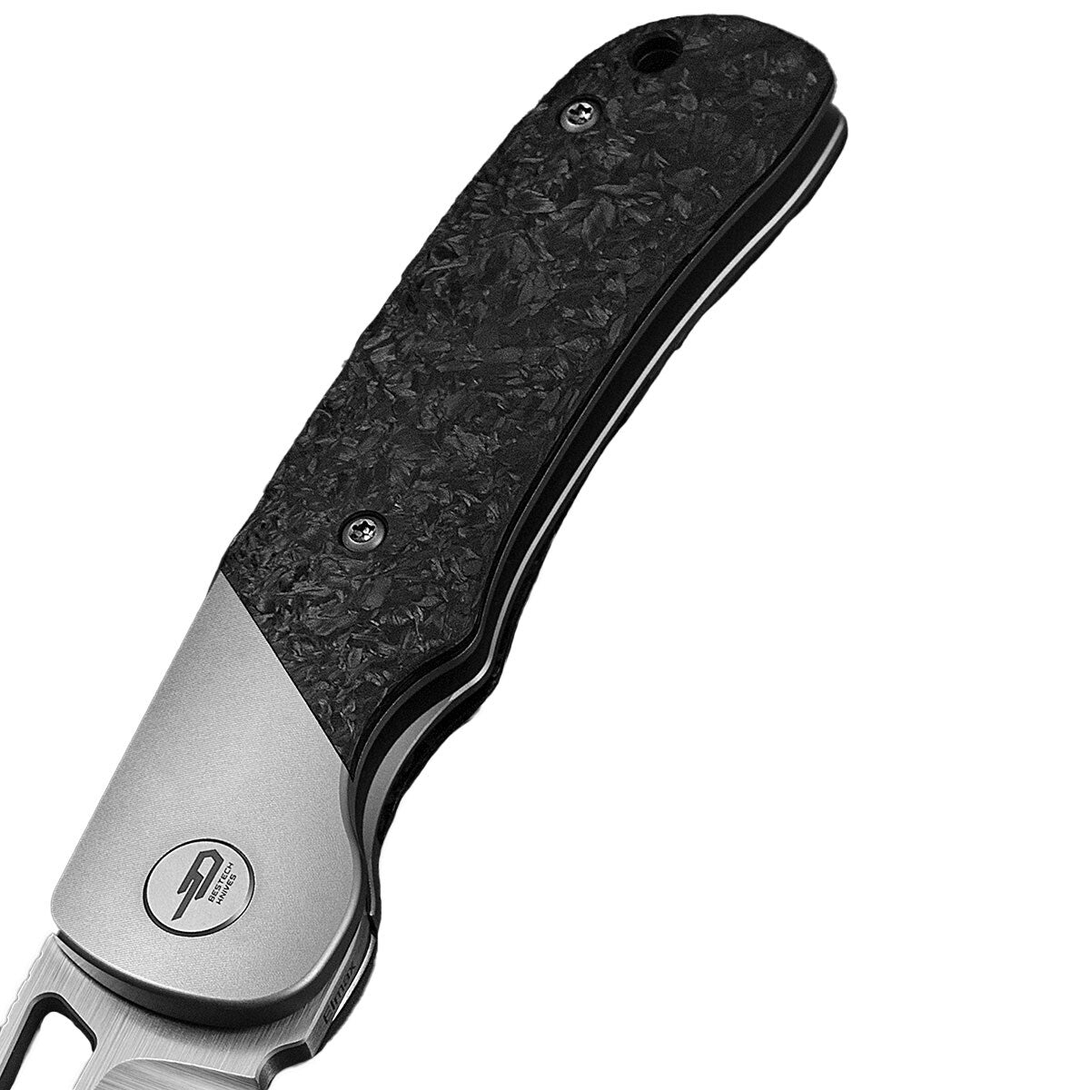 Nóż składany Bestech Knives Syn - Titanium / Marble Carbon Fiber