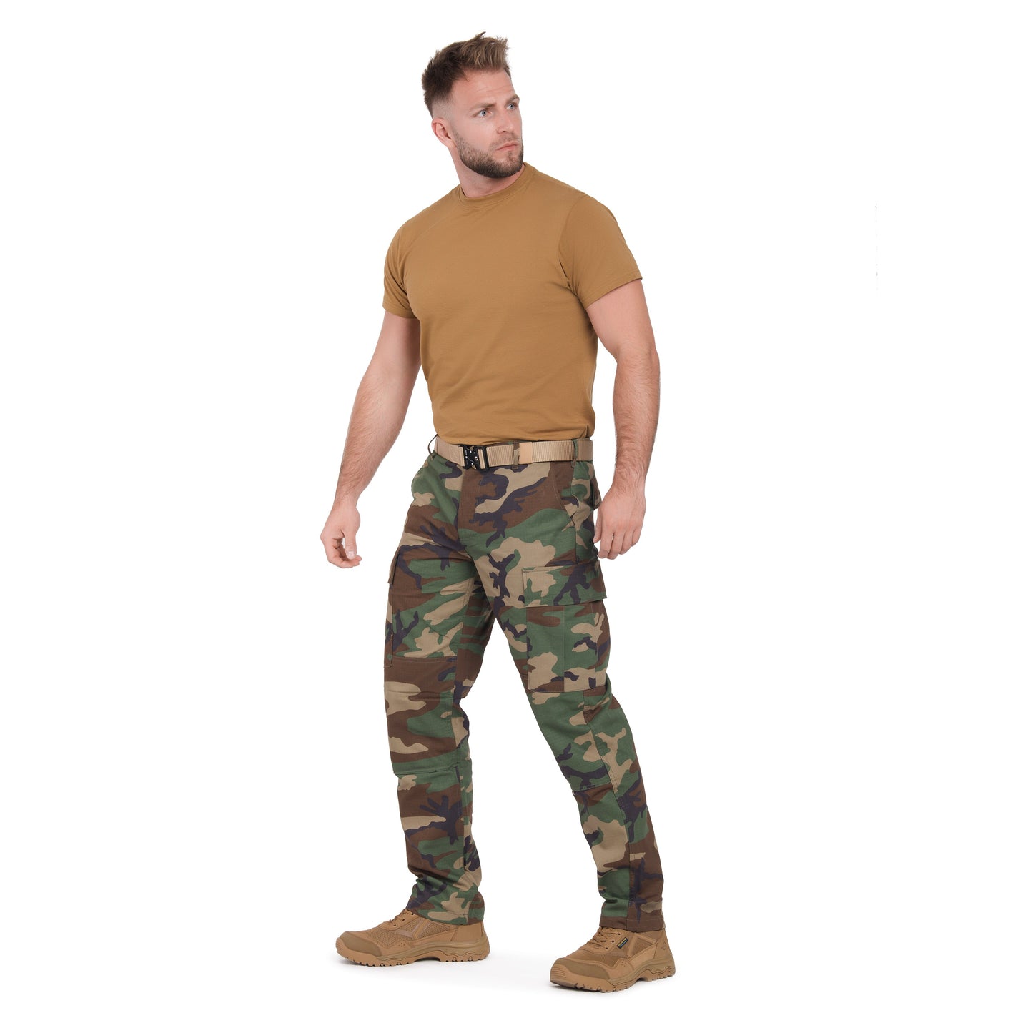 Spodnie wojskowe Mil-Tec Teesar Rip-Stop BDU Slim Fit - Woodland