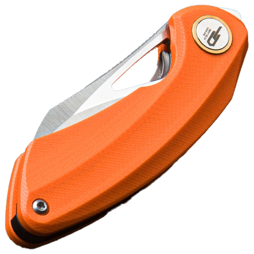 Nóż składany Bestech Knives Bihai Stonewash - Orange