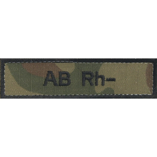 Emblemat - grupa krwi AB Rh- wz.93 Pantera PL Woodland