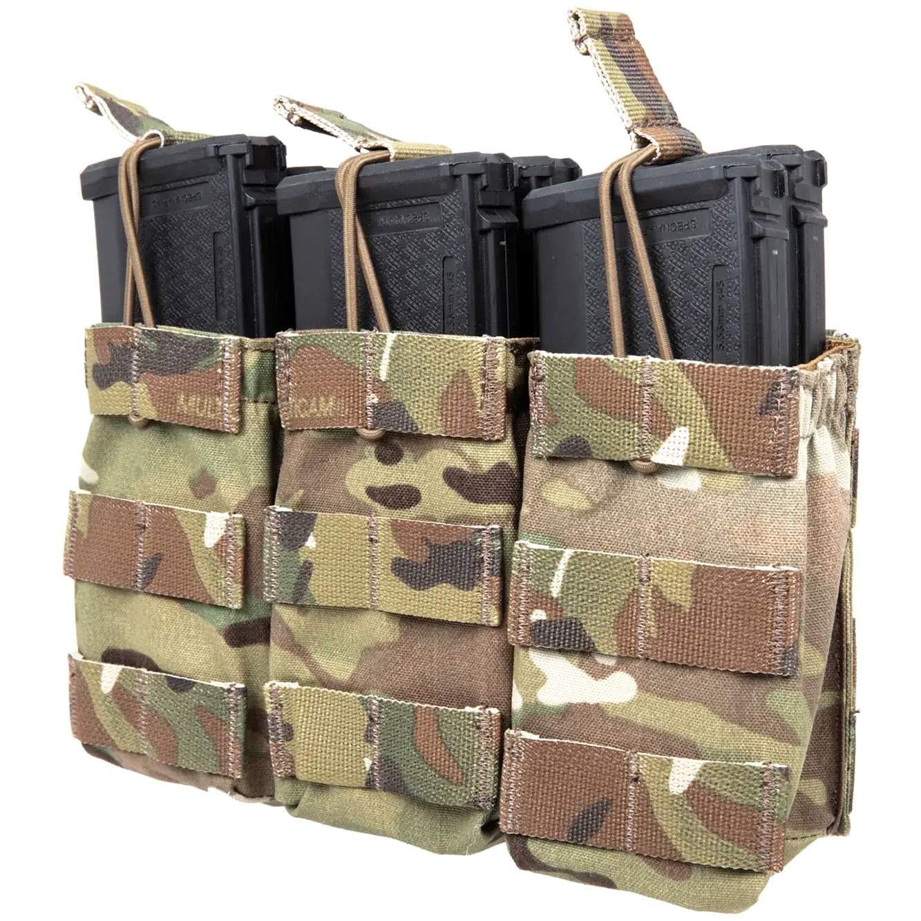 Potrójna ładownica Emerson Open Top na magazynki karabinowe 7.62 mm - MultiCam