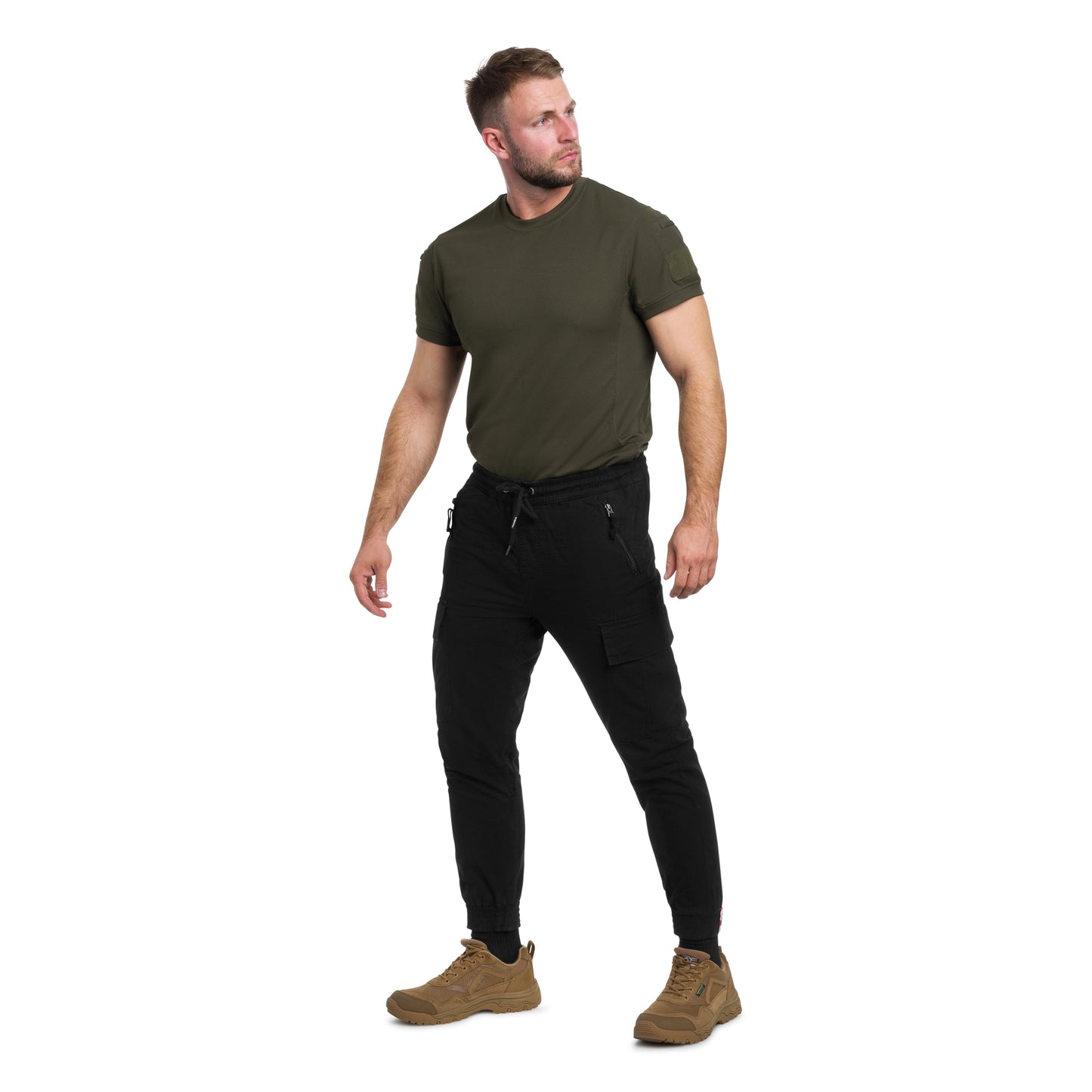 Spodnie Alpha Industries Rip-Stop Jogger - Black