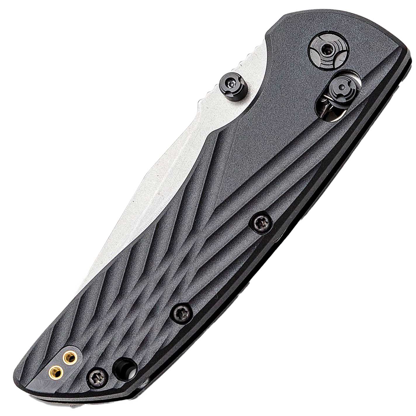 Nóż składany Hogue Deka 3,25" Clip-Point Tumbled Stoned - Black