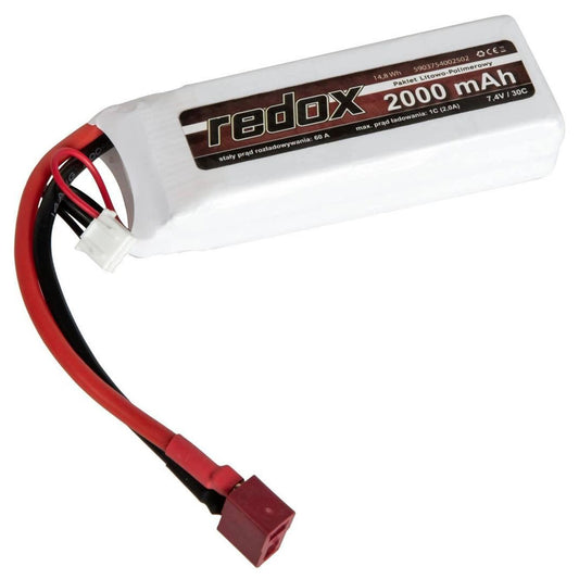 Akumulator ASG Redox Li-Po 2000 mAh 7,4V Kostka - Deans